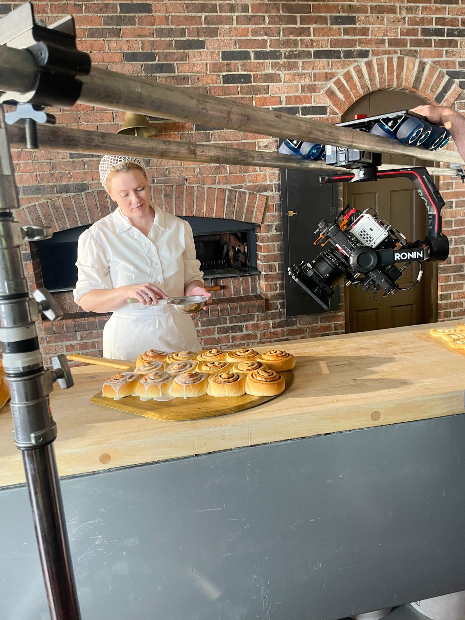 Behind the scenes in the bakery during production